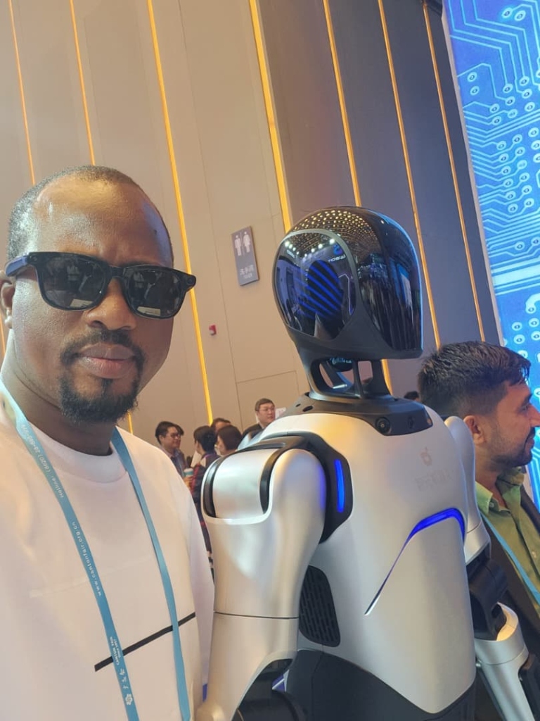Adamu Audu Adamu at international AI and robotics convention
